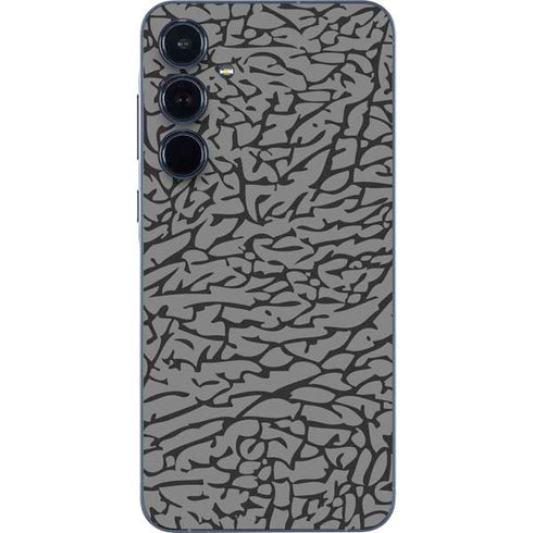 Elephant Print Grey Galaxy A55 5G Skin